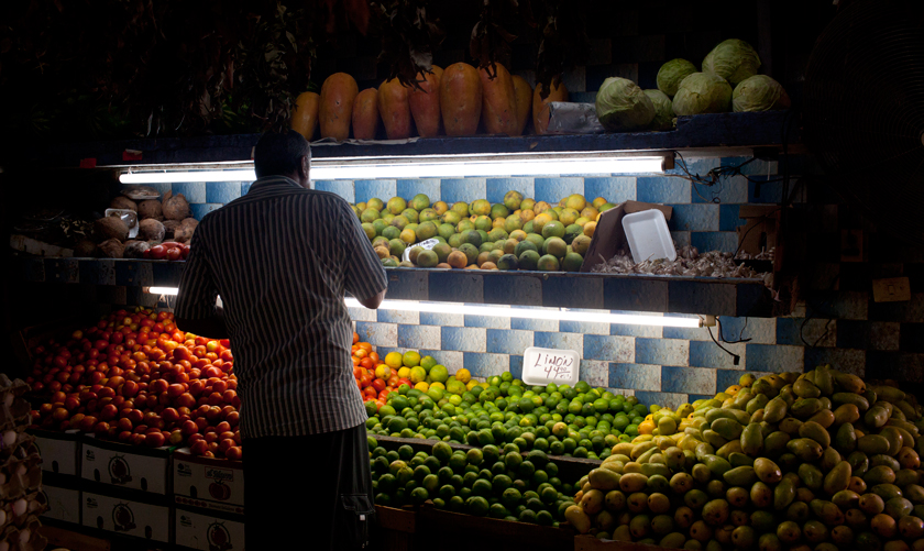 Fruit market Mercado 23 Cancun Mexico